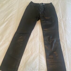 Gap vintage Y2K black leather pants